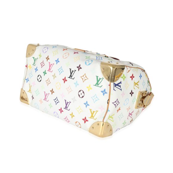 Louis Vuitton x Takashi Murakami White Monogram Multicolore Canvas Speedy 30 - Picture 7 of 7